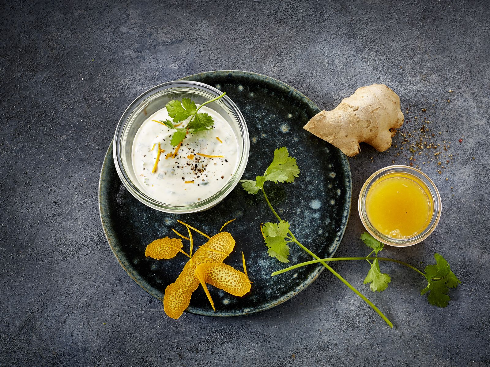 Dressing med appelsin og ingefær